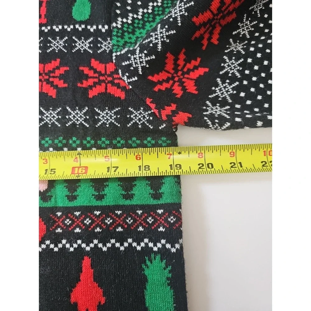 SpongeBob Patrick Star Christmas Ugly Sweater Men's‎ M Black Holiday Nickelodeon